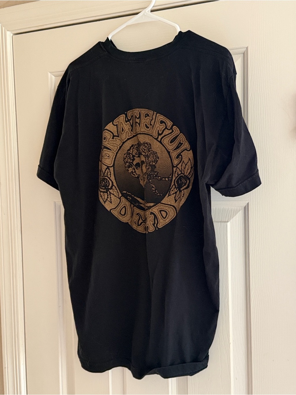 Grateful Dead Black Tee with Brown Seva Foundation Logo